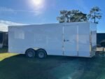 2026 Quality Cargo 8.5x20 Enclosed Cargo Trailer – 7K GVWR, White - Image 2