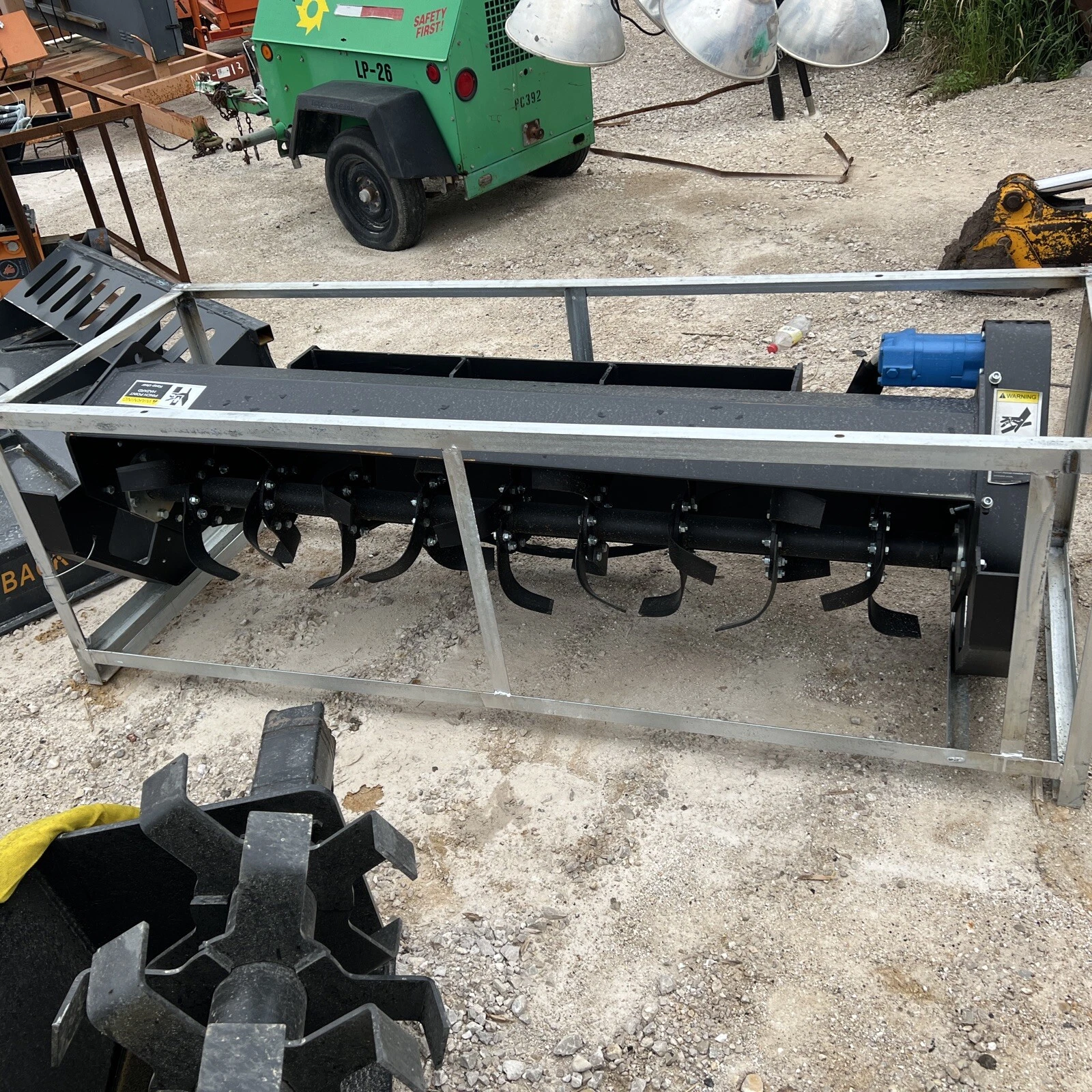 1-2-3.webp Suihe 72 inch skid steer rototiller Quick Attach Bobcat Cat Kubota Case New - Image 1