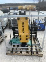 2022 Suihe 750 Hydraulic Post Driver Hammer Pounder Skid Steer Universal NEW