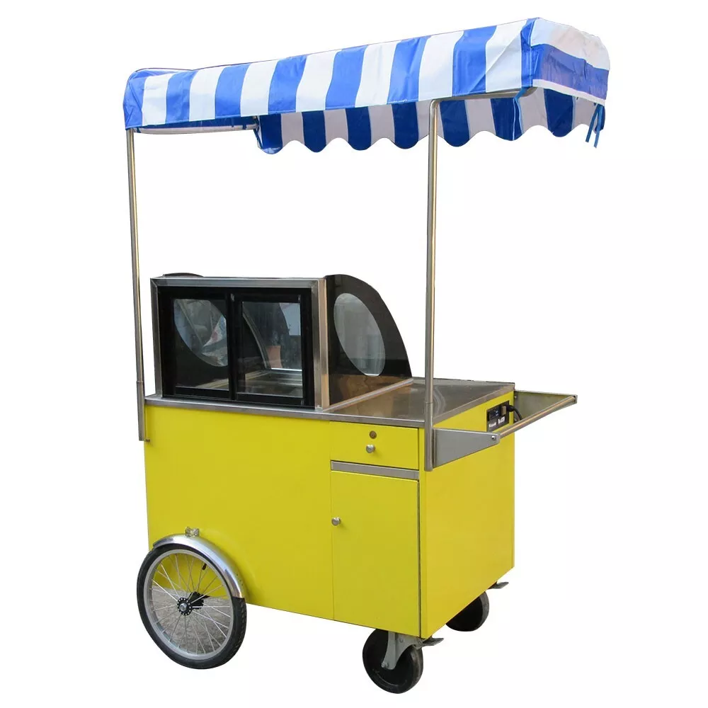 1-4-1.webp Kolice Ice Cream Vending Tricycle Ice Cream Freezer Ice Cream Food Truck Trailer - Image 1