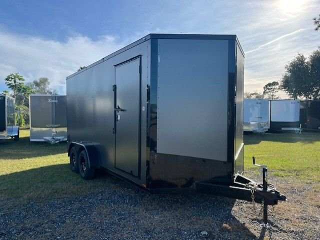 1-4 2026 Spartan 7x16 Enclosed Cargo Trailer – Blackout Package, 7K GVWR - Image 1