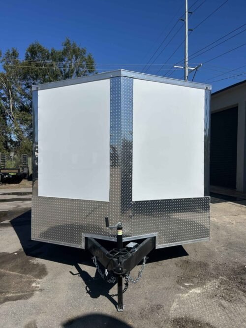2026 Quality Cargo 8.5x24 Enclosed Cargo Trailer – 7K GVWR, White - Image 3