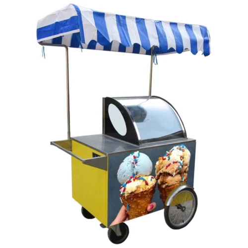 Kolice Ice Cream Vending Tricycle Ice Cream Freezer Ice Cream Food Truck Trailer - Image 4
