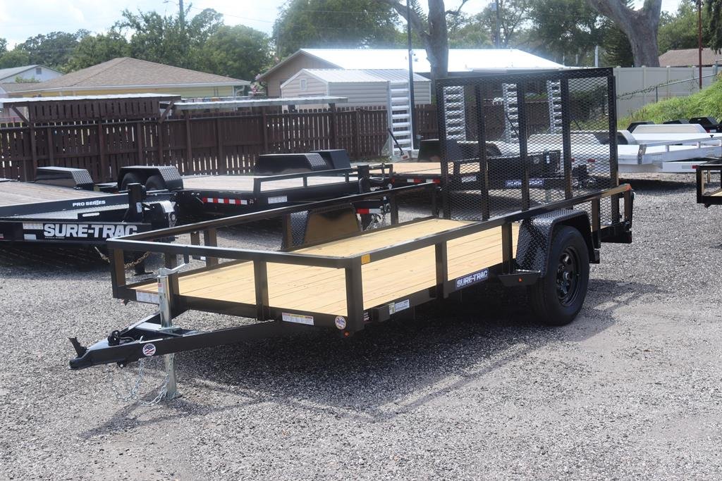 2025-6x12-tube-top-utility-trailer-3k-single-axle-fold-flat-ramp-black-1.jpg 2025 6×12 Tube Top Utility Trailer – 3K Single Axle, Fold-Flat Ramp, Black - Image 1