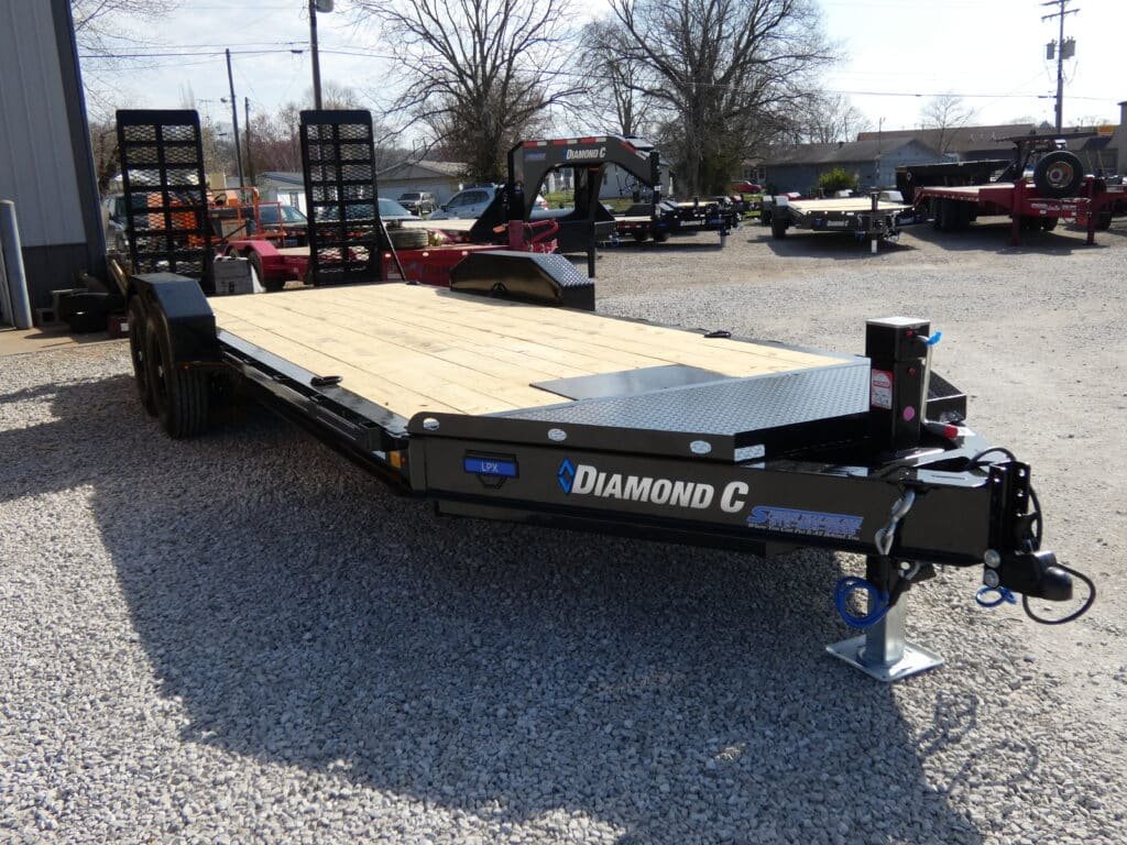 2025-diamond-c-lpx207-82-x-20-149k-equipment-trailer-with-hd-flip-knee-1.jpg 2025 Diamond C LPX207 82″x 20′ 14.9k Equipment Trailer With HD Flip-Knee Ramps Stock #299857 – Spencer Trailers - Image 1