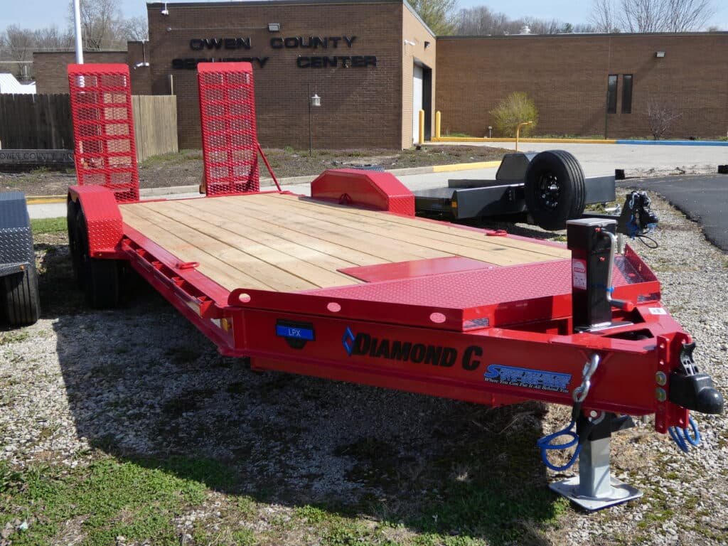 2025-diamond-c-lpx207-82-x-20-149k-equipment-trailer-with-hd-flip-knee.jpg 2025 Diamond C LPX207 82″x 20′ 14.9k Equipment Trailer With HD Flip-Knee Ramps Stock #298413 – Spencer Trailers - Image 1