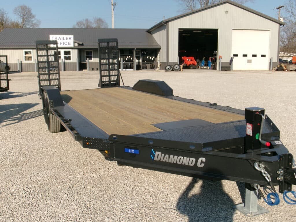 KODAK Digital Still Camera 2025 Diamond C LPX207 82″x 22′ 14.9k Equipment Trailer With HD Flip-Knee Ramps And Max Wide Pkg. Stock #297537 – Spencer Trailers - Image 1