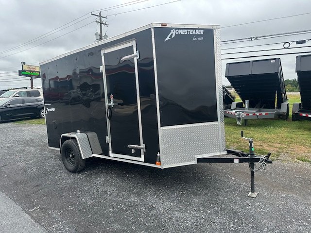 2025-homesteader-6-x-12-v-nose-enclosed-trailer.jpg 2025 Homesteader 6 x 12 V-Nose Enclosed Trailer - Image 1