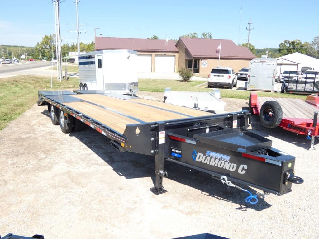 2026-diamond-c-px210-102-x-25-25k-pintle-ring-hitch-equipment-trailer-with.jpg 2026 Diamond C PX210 102″x 25′ 25k Pintle Ring Hitch Equipment Trailer With MAX Ramps Stock #305089 – Spencer Trailers - Image 1