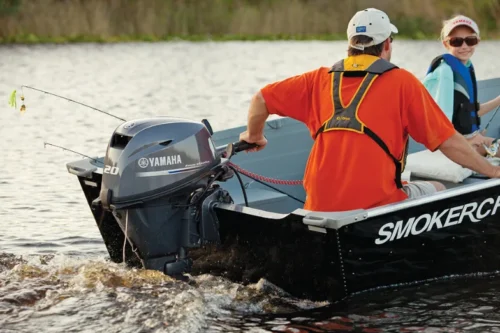 Yamaha 20 HP Outboard Motor — Electric & Manual Start, Tiller Control - Image 3