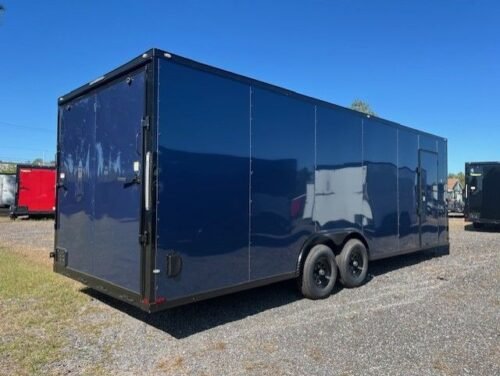2026 Spartan 8.5x24 Enclosed Cargo Trailer – Blackout Package, 10K GVWR, Blue - Image 3