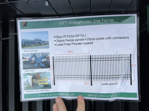 Two Racks Of 300 feet of steel fencing 10’ panels 7’ Tall 600 Feet Total Fence - Image 3
