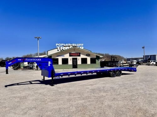 2024 RawMaxx *USED* 102″ x 34′ 12K Single Wheel Flatbed W/ Max Ramps - Image 3