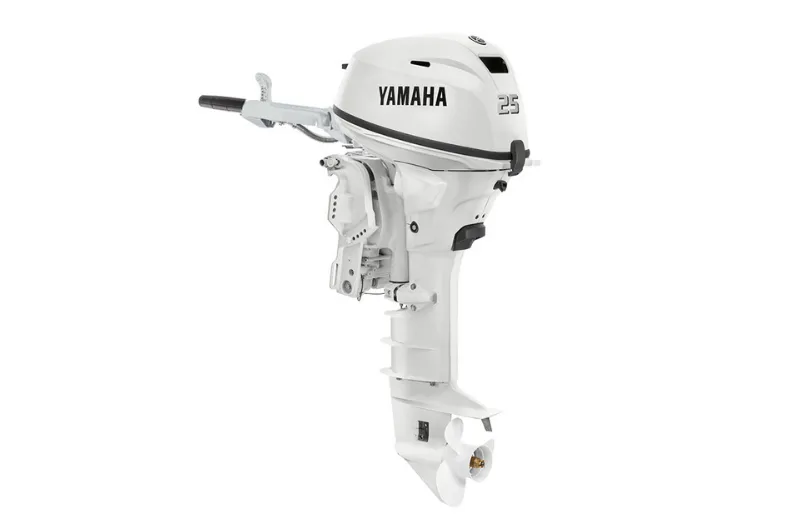 3c8651b1f4ac3d4716bfee6bdaa2b587 Yamaha 25 HP Outboard Motor — Power Trim & Tilt, Electric & Manual Start, Tiller Control - Image 1
