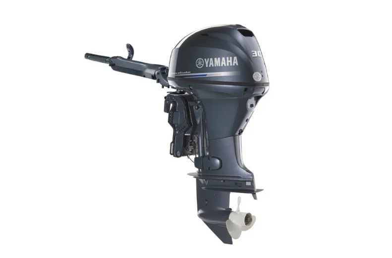 3ec34c369c2d72b2a94292dec0e4402d Yamaha 30 HP Outboard Motor — Electric Start, Tiller Control, Nitro Assisted Tilt - Image 1
