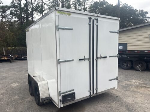 Used 2024 AMP 7x12 Refrigerated Cooler Trailer – Tandem Axle, White - Image 5