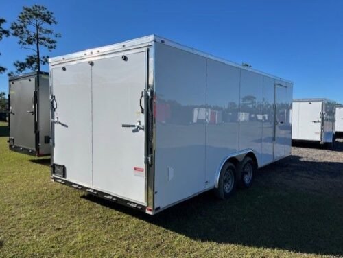 2026 Quality Cargo 8.5x20 Enclosed Cargo Trailer – 7K GVWR, White - Image 5