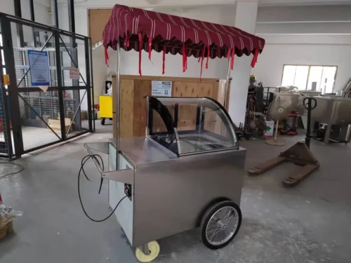 Kolice Ice Cream Vending Tricycle Ice Cream Freezer Ice Cream Food Truck Trailer - Image 9