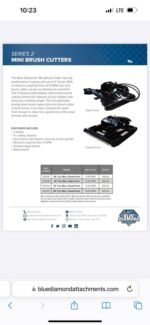 Blue Diamond mini skid steer brush mowe - Image 3