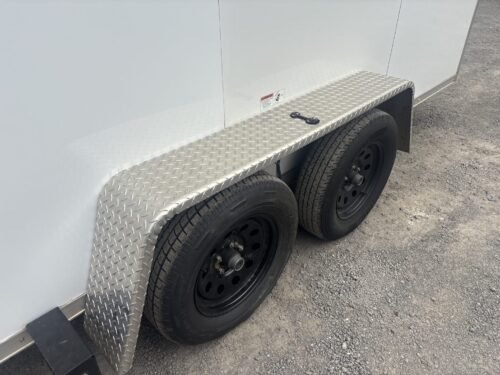 Used 2024 AMP 7x12 Refrigerated Cooler Trailer – Tandem Axle, White - Image 6