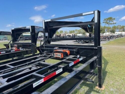 New 2026 Horizon 7 x 14 Gooseneck Roll Off Frame Trailer 14k GVWR - Image 4
