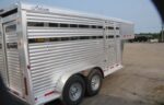 2023 Adams Trailers 16′ All Aluminum Stock Trailer - Image 6