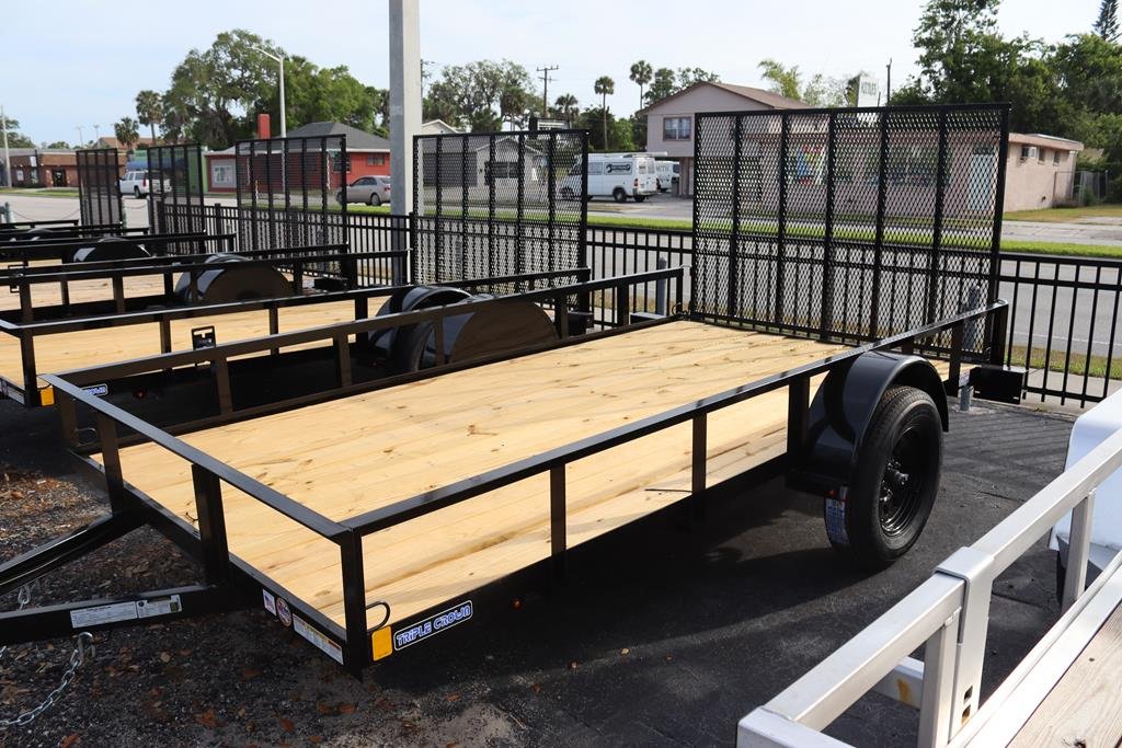 6x12-steel-open-utility-trailer-with-4-tie-down-loops.jpg 6×12 Steel Open Utility Trailer with 4 Tie Down Loops - Image 1