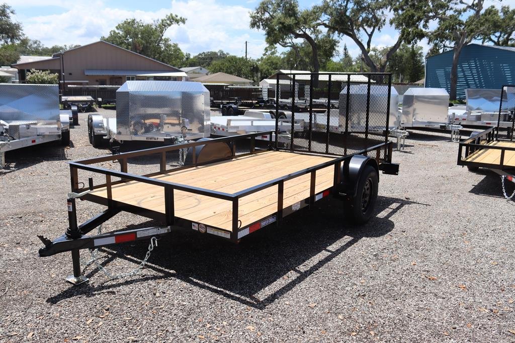 6x12-utility-trailer-with-gate-black-2026-triple-crown.jpg 6×12 Utility Trailer with Gate – Black (2026 Triple Crown) - Image 1