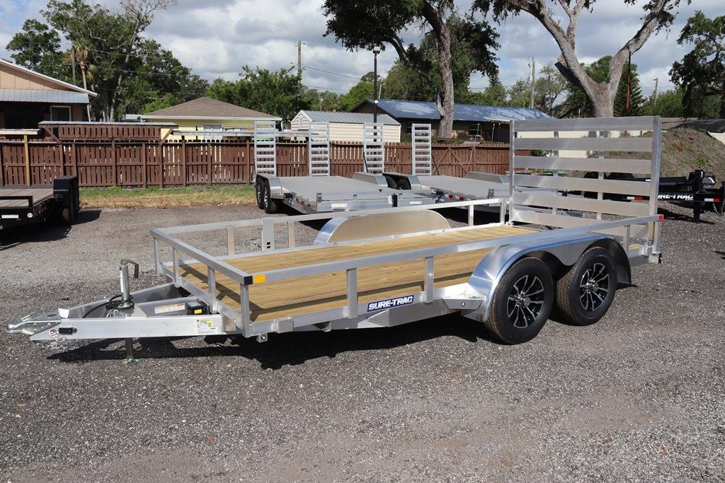 7-x-14-aluminum-tube-top-utility-trailer-with-a-2k-jack.jpg 7 X 14 Aluminum Tube Top Utility Trailer with a 2k Jack - Image 1
