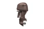 Yamaha 50 HP Matte Brown Outboard Motor — Power Trim & Tilt, Electric Start, Remote Mechanical Control