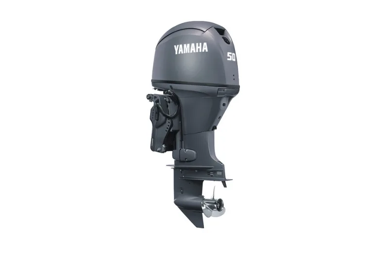 8f616621a10f08c07296d25e31769abb Yamaha 50 HP Outboard Motor — Power Trim & Tilt, Electric Start, Remote Mechanical Control - Image 1
