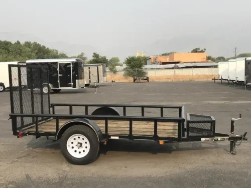 Carry-On 5.5x10 Utility Pipe Top Trailer w/ Mesh Tongue Box - Image 2