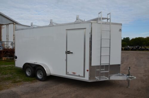 2023 Mission Trailers 7x16 Aluminum Contractor Trailer – Barn Doors, Drop Axle, 4-Year Warranty - Image 2