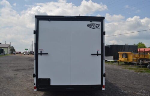 2023 Impact Tremor 7x16 Cargo Trailer – Secure Cargo Package, Ramp Door, Black Trim - Image 4