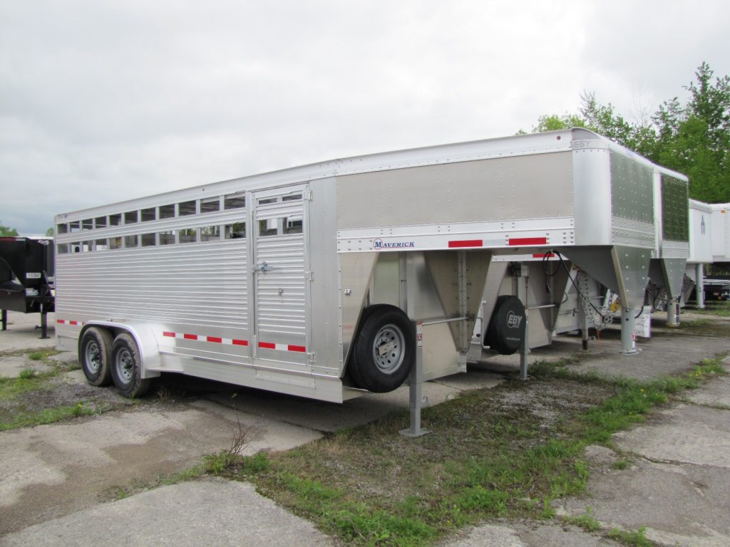 IMG_0032.jpg 2023 EBY Maverick 20′ Aluminum Livestock Trailer - Image 1
