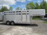 2023 Adams Trailers 16′ Gooseneck Aluminum Stock Trailer