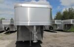 2023 Adams Trailers 16′ Gooseneck Aluminum Stock Trailer - Image 3