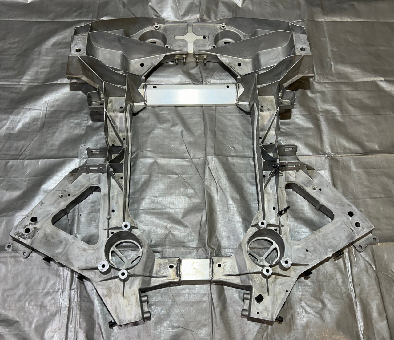 IMG_0249__72495.1769549654.jpg 2020-2024 Chevrolet C8 Corvette Stingray Rear Subframe Crossmember / Engine Cradle / C8001 - Image 1