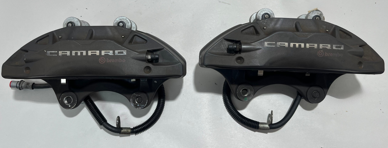 IMG_0508__76129.1776882943.jpg 2016-2024 Chevrolet Camaro SS OEM Front Brembo Brake Calipers / Pair / 93K CM003 - Image 1