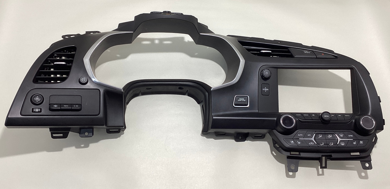 IMG_0603__01986.1737134536.jpg 2014-2019 Chevrolet C7 Corvette Cluster Trim Surround Bezel Panel / Climate Controls / C7006 - Image 1