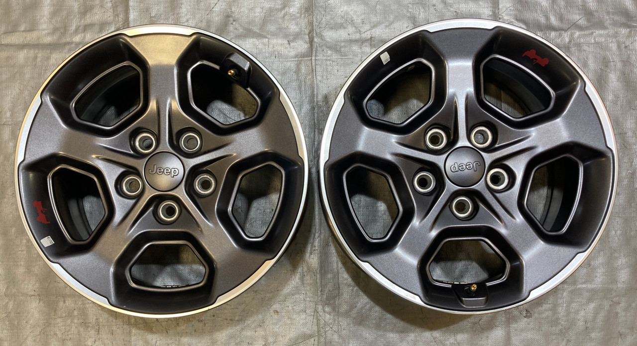 IMG_0838__19988.1758054717.jpg 2018-2024 Jeep JL Wrangler JT Gladiator Rubicon 17x7.5" OEM Wheels Rims / Pair / JT002 - Image 1