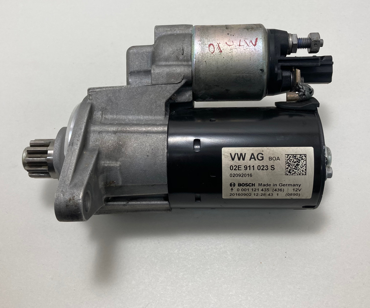 IMG_0878__00127.1753903010.jpg 2015-2017 Volkswagen MK7 Golf R OEM Starter Motor / 02E911023S / 108k M7R10 - Image 1