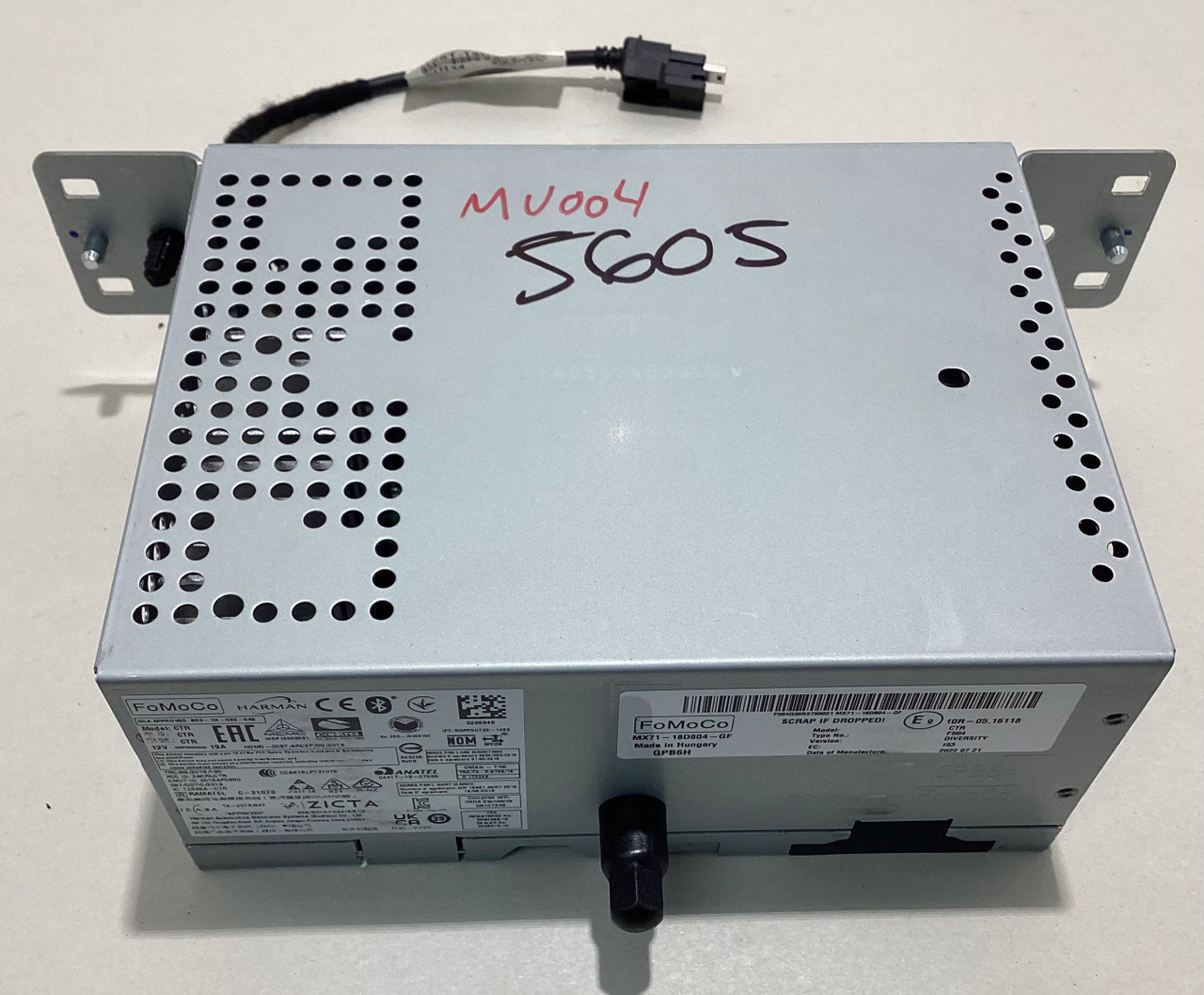IMG_1031__11625.1752682003.jpg 2022-2023 Ford Maverick Radio Head Unit Receiver / MX7118D804GF / MV004 - Image 1