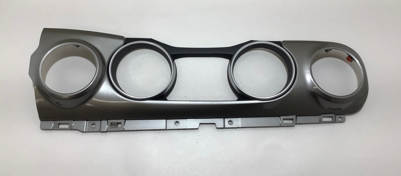 IMG_1184__68047.1670252913.jpg 2018-2021 Jeep Wrangler JL Sahara Gauge Cluster Surround Trim Panel / Silver / JL001 - Image 1