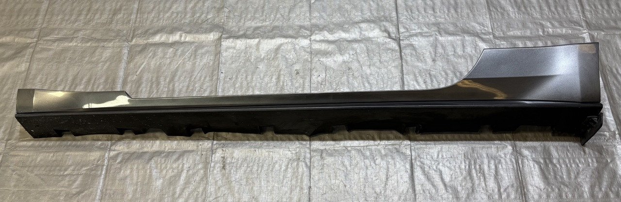 IMG_1228__73025.1768330019.jpg 2015-2020 Ford Mustang GT S550 Driver Side Skirt Rocker Panel / Magnetic Metallic FM016 - Image 1