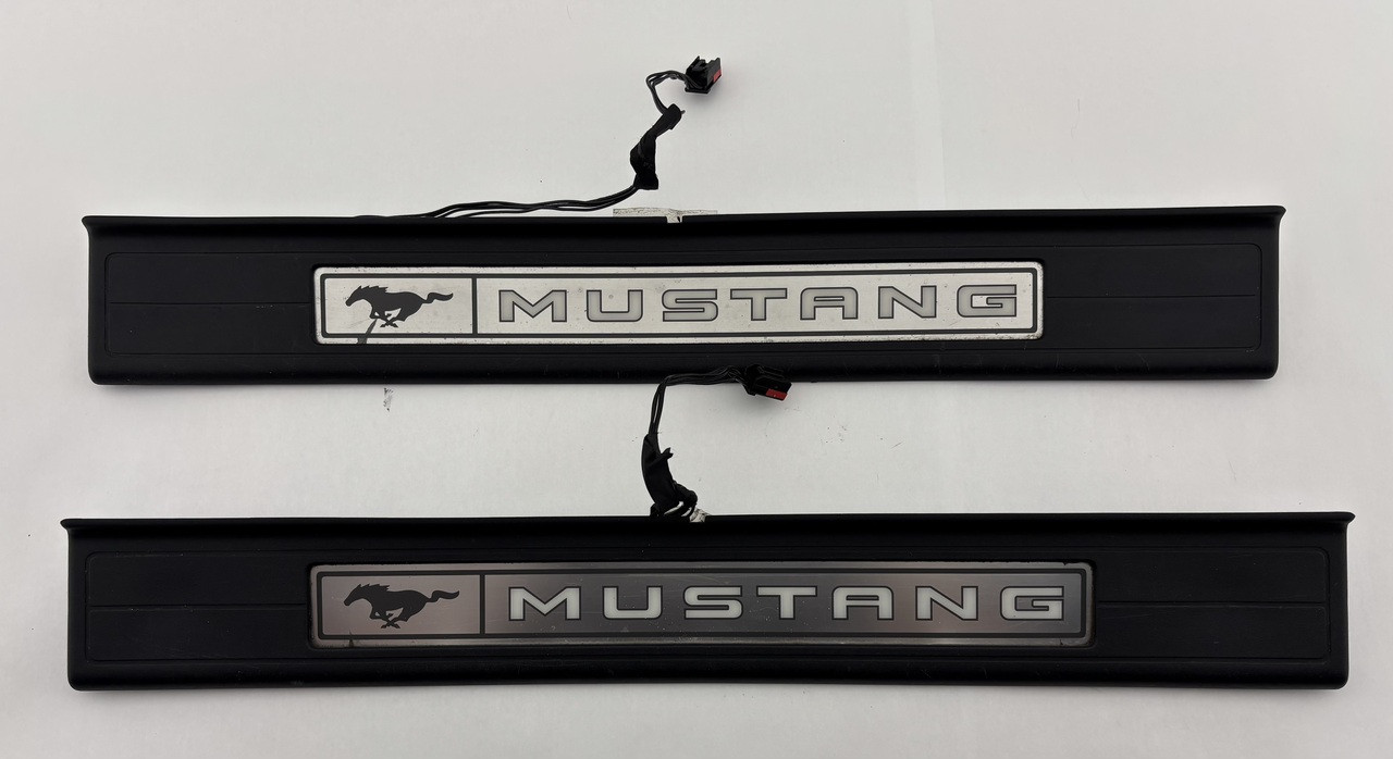 IMG_1318__05476.1768339067.jpg 2015-2020 Ford Mustang GT S550 Premium Illuminated Door Sill Trim Panels / Pair / FM016 - Image 1