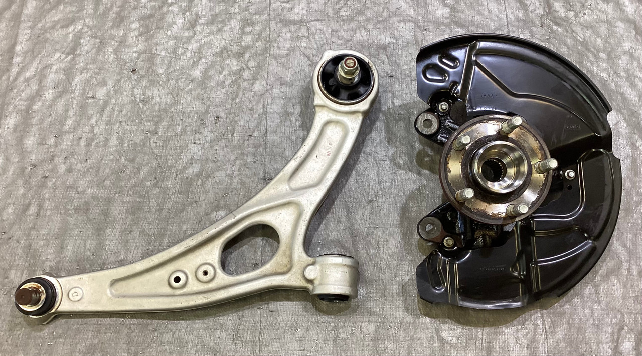 IMG_1396__66537.1752779027.jpg 2022-2023 Ford Maverick Passenger Front Knee Hub Knuckle w/ Lower Control Arm / 28K MV004 - Image 1