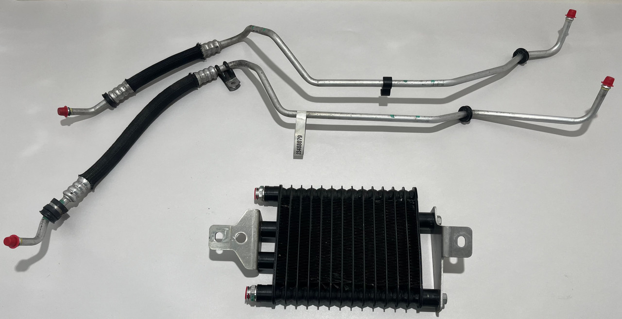 IMG_1411__93196.1777646962.jpg 2015-2019 Chevrolet C7 Corvette Rear Differential Oil Cooler w/ Lines / 23283460 / 40K C7008 - Image 1