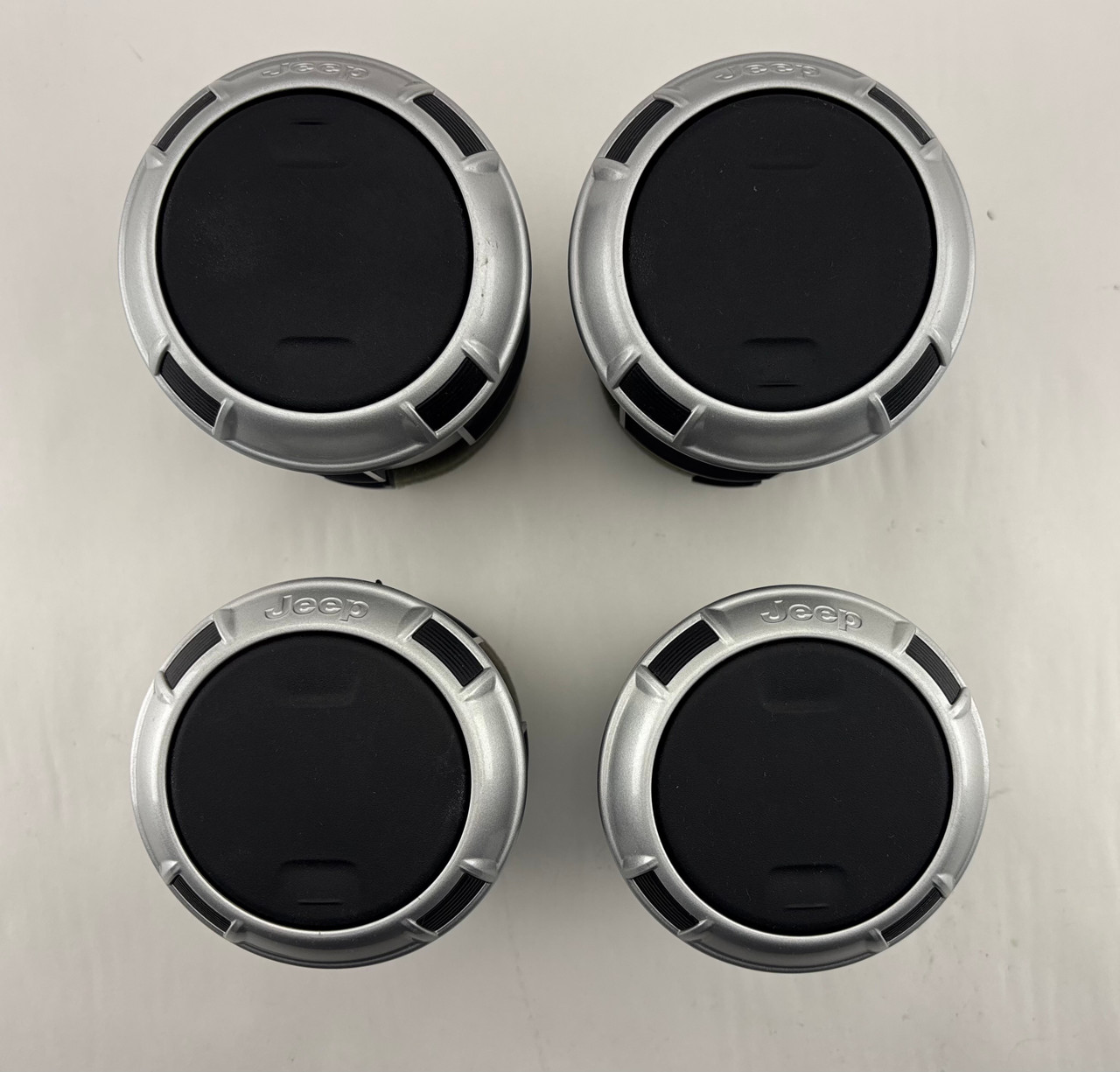 IMG_1413__26876.1784555138.jpg 2011-2018 Jeep Wrangler JK Interior AC Vents / Set of 4 / Silver / 73K JK018 - Image 1