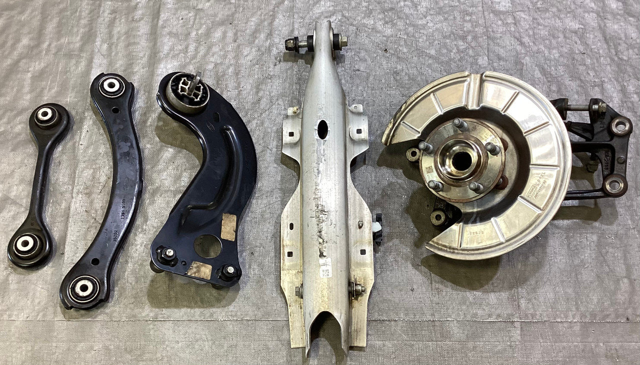 IMG_1437__89804.1752780042.jpg 2022-2024 Ford Maverick AWD Driver Rear Knee Hub Assembly w/ Control Arms / 28K MV004 - Image 1